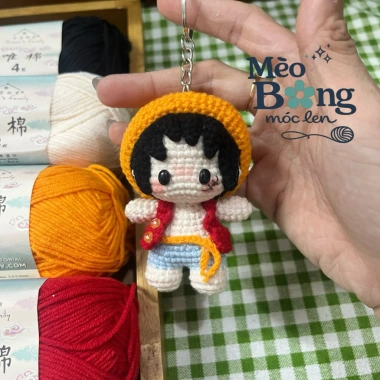 Móc khoá len Monkey D Luffy One Piece Đảo Hải Tặc - Ảnh thật, Giá giảm 20% chỉ 80.000₫ 4 Móc khoá len Monkey D Luffy One Piece Đảo Hải Tặc - Ảnh thật, Giá giảm 20% chỉ 80.000₫ 4