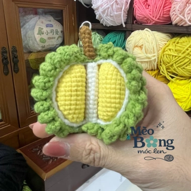 Móc khoá len quả Sầu Riêng - Thiết kế độc đáo, bền đẹp, giảm còn 65.000₫ (giá gốc 83.850₫) 5 Móc khoá len quả Sầu Riêng - Thiết kế độc đáo, bền đẹp, giảm còn 65.000₫ (giá gốc 83.850₫) 5