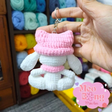 Móc khoá len Thỏ đeo kính, đội nón - Giá chỉ 65.000 VNĐ, giảm mạnh từ 81.900 2 Móc khoá len Thỏ đeo kính, đội nón - Giá chỉ 65.000 VNĐ, giảm mạnh từ 81.900 2