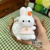 Móc khoá len Thỏ Miffy ngồi charm cà rốt, vòng cổ đáng yêu - Giá chỉ 60.000 VND 2