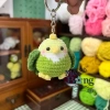 Móc khóa len Vẹt xanh tròn ú nu đáng yêu - Giá chỉ 45.000 đồng, khuyến mãi