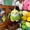 Móc khóa len Vẹt xanh tròn ú nu đáng yêu - Giá chỉ 45.000 đồng, khuyến mãi 3