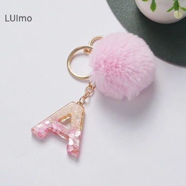 Móc khóa Luimo hồng pompom lông tơ 26 chữ cái, túi xách, quà tặng SBS 25.095₫ 7