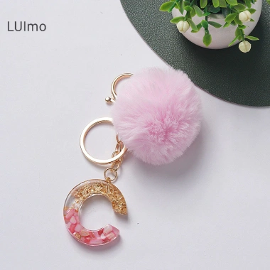 Móc khóa Luimo hồng pompom lông tơ 26 chữ cái, túi xách, quà tặng SBS 25.095₫ 8