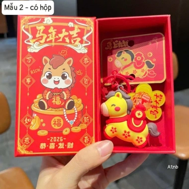 Móc khóa may mắn 2.026 hình ngựa thần tài, đa dạng mẫu, giá chỉ 62.000 VND 10