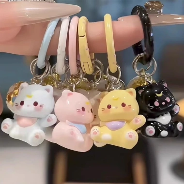 Móc khóa mèo dễ thương Kawaii - Túi dây chuyền ô tô cho nữ, giá chỉ 35.860₫ 6