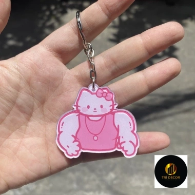 Móc khoá mèo Hello Kitty cơ bắp lực lưỡng đáng yêu dễ thương chỉ 17.500₫ 2 Móc khoá mèo Hello Kitty cơ bắp lực lưỡng đáng yêu dễ thương chỉ 17.500₫ 2