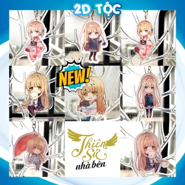 Móc Khóa Mica 2 Mặt Mahiru Anime Sắc Nét Phụ Kiện Manga 2D Tộc Shop
