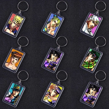Móc khóa mica JoJo's Adventure chibi xinh xắn - Giá 20.000 VNĐ, giảm từ 25.400