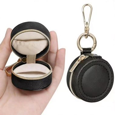 Móc khóa Mini, bộ sắp xếp nhẫn & bông tai, túi PU cho ví, ba lô - Giá 97.006đ