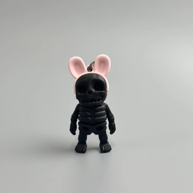 Móc Khoá Mô Hình Cá Tính Xương Kun Skeleton Tai Thỏ 3D FDM - Giá chỉ 97.200₫