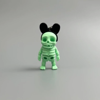 Móc Khoá Mô Hình Cá Tính Xương Kun Skeleton Tai Thỏ 3D FDM - Giá chỉ 97.200₫