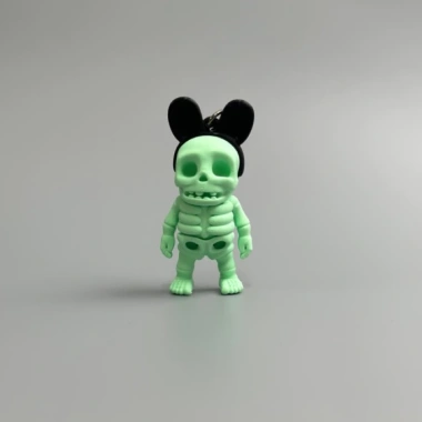 Móc Khoá Mô Hình Cá Tính Xương Kun Skeleton Tai Thỏ 3D FDM - Giá chỉ 97.200₫