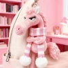 Móc Khóa Ngựa GOJO Pony - Búp Bê Khăn Đen Nhồi Bông, Quà Tặng Giáng Sinh 7