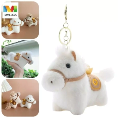 Móc Khóa Ngựa Nhồi Bông Yuanbao 12cm - Mềm Mại, Độ Bền Cao, Giá 62,150 VND