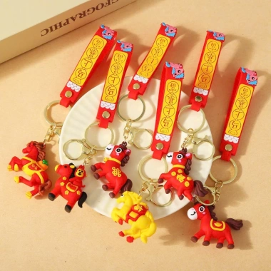 Móc Khóa Ngựa Tết 2.026 Mix Mẫu - Ngựa May Mắn, Phụ Kiện Treo Chìa Khóa, Quà Tết Cute Giá 38.400₫