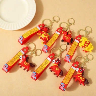 Móc Khóa Ngựa Tết 2.026 Mix Mẫu - Ngựa May Mắn, Phụ Kiện Treo Chìa Khóa, Quà Tết Cute Giá 38.400₫