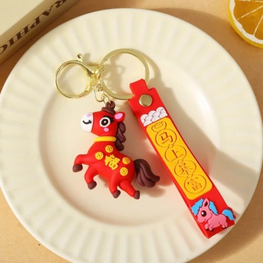Móc Khóa Ngựa Tết 2.026 Mix Mẫu - Ngựa May Mắn, Phụ Kiện Treo Chìa Khóa, Quà Tết Cute Giá 38.400₫