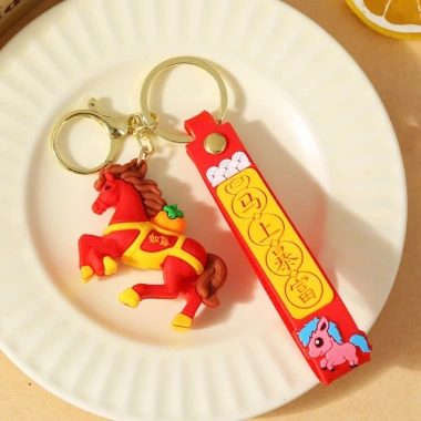 Móc Khóa Ngựa Tết 2.026 Mix Mẫu - Ngựa May Mắn, Phụ Kiện Treo Chìa Khóa, Quà Tết Cute Giá 38.400₫