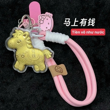 Móc Khóa Ngựa Thần Tài 2.026 May Mắn - Quà Tặng Phong Thủy, Phụ Kiện Treo Balo & Túi Xách, Giá ưu đãi 22.800đ