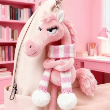 Móc khóa ngựa WEETW thủ công búp bê Pony hoạt hình màu đen nhồi bông Giáng sinh 6 Móc khóa ngựa WEETW thủ công búp bê Pony hoạt hình màu đen nhồi bông Giáng sinh 6