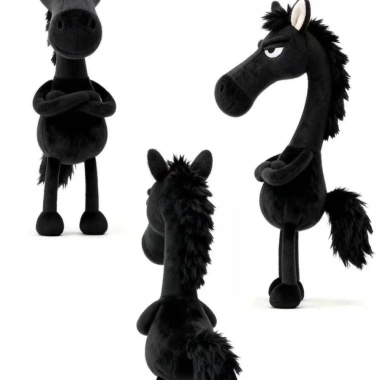 Móc khóa ngựa WEETW thủ công búp bê Pony hoạt hình màu đen nhồi bông Giáng sinh 7 Móc khóa ngựa WEETW thủ công búp bê Pony hoạt hình màu đen nhồi bông Giáng sinh 7