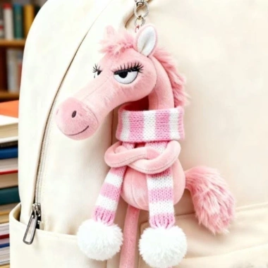 Móc khóa ngựa WEETW thủ công búp bê Pony hoạt hình màu đen nhồi bông Giáng sinh 9 Móc khóa ngựa WEETW thủ công búp bê Pony hoạt hình màu đen nhồi bông Giáng sinh 9