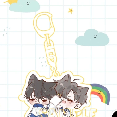 Móc khóa NGỤY TRANG HỌC TRA anime chibi game - Mica trong acrylic, giá chỉ 18.500đ - Siêu xinh, bền đẹp