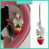 Móc khóa nơ resin dâu tây handmade - Charm điện thoại thời trang, phù hợp bữa tiệc, giảm còn 63.593₫