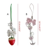 Móc khóa nơ resin dâu tây handmade - Charm điện thoại thời trang, phù hợp bữa tiệc, giảm còn 63.593₫ 2
