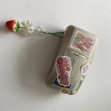 Móc khóa nơ resin dâu tây handmade - Charm điện thoại thời trang, phù hợp bữa tiệc, giảm còn 63.593₫ 7