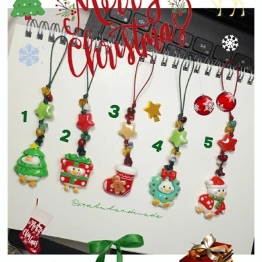 Móc khóa Noel - Dây treo điện thoại giáng sinh, Giá 28.000đ | xeochuhandmade Móc khóa Noel - Dây treo điện thoại giáng sinh, Giá 28.000đ | xeochuhandmade