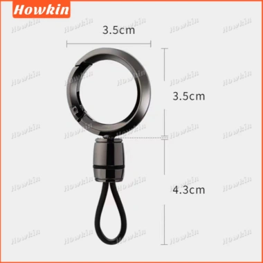 Móc khóa ô tô cao cấp Dây cao su kim loại - Đơn giản, bền bỉ, giảm giá 18% chỉ 37.290 VND