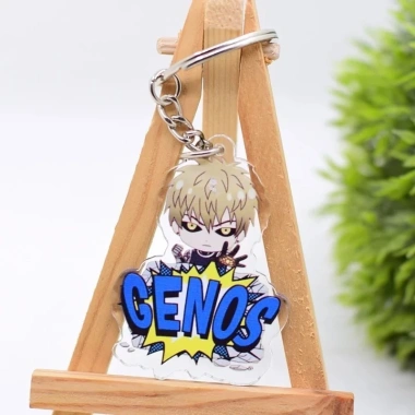Móc khóa One Punch Man chibi Saitama Genos Tatsumaki Sonic Fubuki Garou - Trang trí túi xách, balo giá 14.500