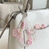 Móc khóa pastel hồng cho túi xách – Charm hoa tim ngôi sao, giá ưu đãi 35.000đ 3
