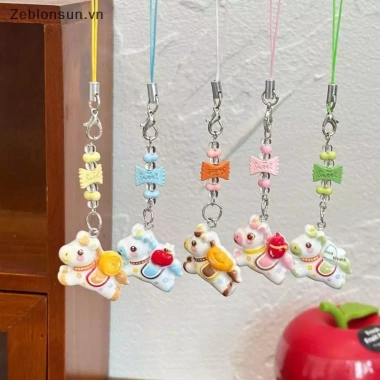 Móc khóa Pony 5 chiếc - Dây đeo điện thoại, mặt dây chuyền, quà tặng dễ thương 39.6k