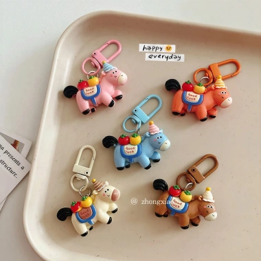 Móc khóa Pony may mắn năm con ngựa - Đồ trang trí quà tặng nhỏ, giá 70.323₫