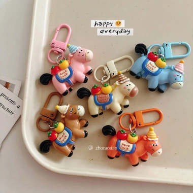 Móc khóa Pony may mắn năm con ngựa - Đồ trang trí quà tặng nhỏ, giá 70.323₫