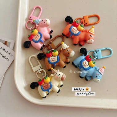 Móc khóa Pony may mắn năm con ngựa - Đồ trang trí quà tặng nhỏ, giá 70.323₫