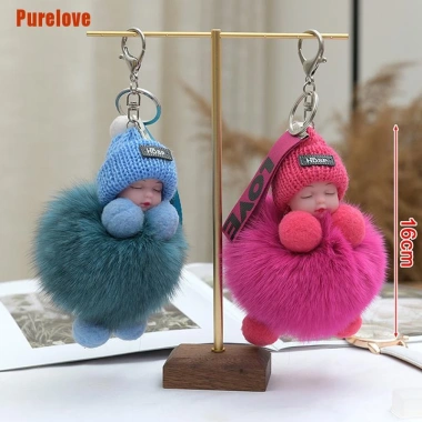 Móc khóa QrhYK hình bé ngủ đáng yêu – Giá ưu đãi 52.800₫, chất liệu bền, thiết kế siêu cute 4