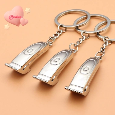 Móc khóa QrhYK mặt hình tông đơ - Phụ kiện thời trang cho cửa hàng cắt tóc, giảm giá 38.720 VND 2