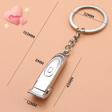 Móc khóa QrhYK mặt hình tông đơ - Phụ kiện thời trang cho cửa hàng cắt tóc, giảm giá 38.720 VND 9