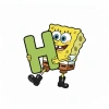 Móc khoá SpongeBob SquarePants ôm chữ cái - Nhân vật hoạt hình giá ưu đãi 14.500 VND 9