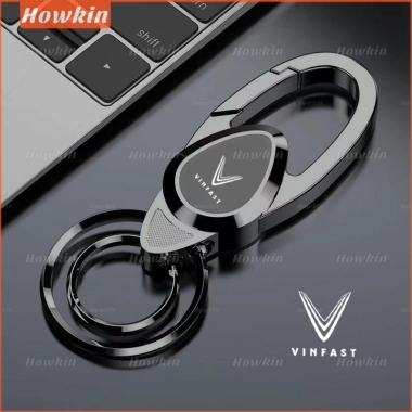 Móc khóa thép không gỉ 2 móc VinFast - Thiết kế tối giản, giá ưu đãi 39.600₫