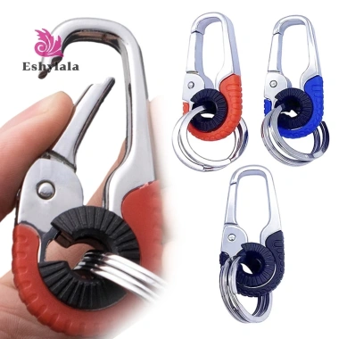 Móc Khóa Thép Không Gỉ Carabiner Leo Núi Đôi Vòng Keyfob Ngoại Trời - 52.580₫ (MỚI)
