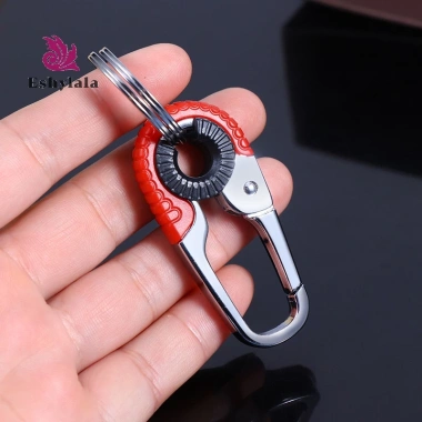 Móc Khóa Thép Không Gỉ Carabiner Leo Núi Đôi Vòng Keyfob Ngoại Trời - 52.580₫ (MỚI)
