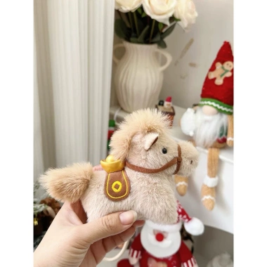 Móc khóa thú bông ngựa, mặt dây chuyền Yuanbao, mô phỏng Pony, giá 79.395đ 3