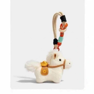 Móc khóa thú bông ngựa, mặt dây chuyền Yuanbao, mô phỏng Pony, giá 79.395đ 5