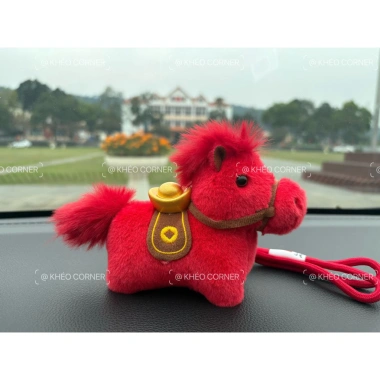 Móc khóa thú bông ngựa, mặt dây chuyền Yuanbao, mô phỏng Pony, giá 79.395đ 6