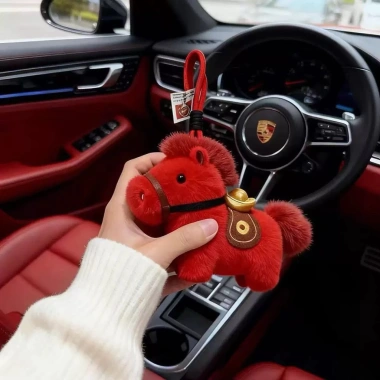 Móc khóa thú bông ngựa, mặt dây chuyền Yuanbao, mô phỏng Pony, giá 79.395đ 9